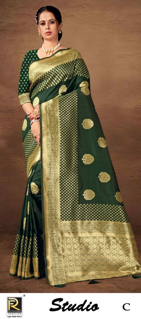 Ronisha Studio Festive Wear Designer Banarasi Silk Saree Collection.