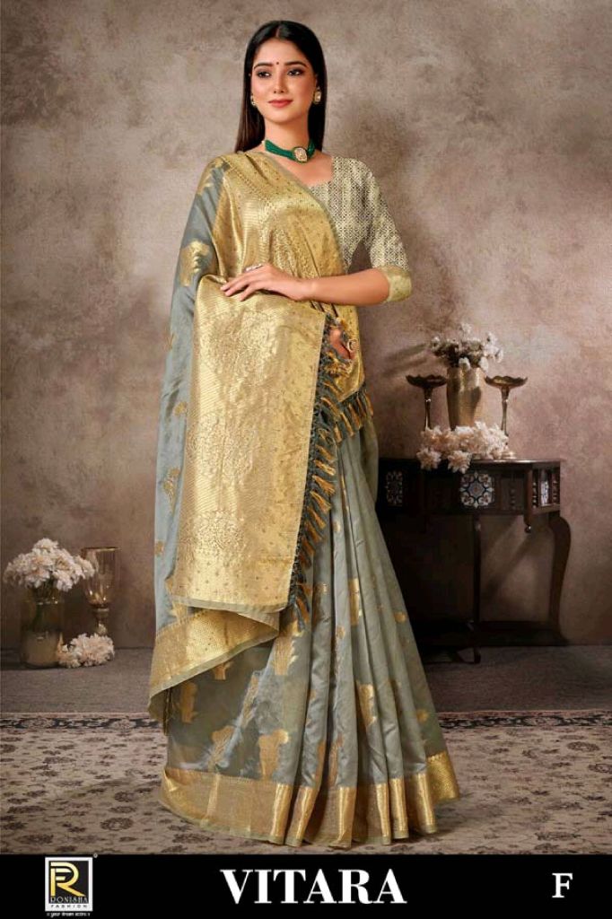 Ronisha Vitara Organza Silk Designar Saree Collection
