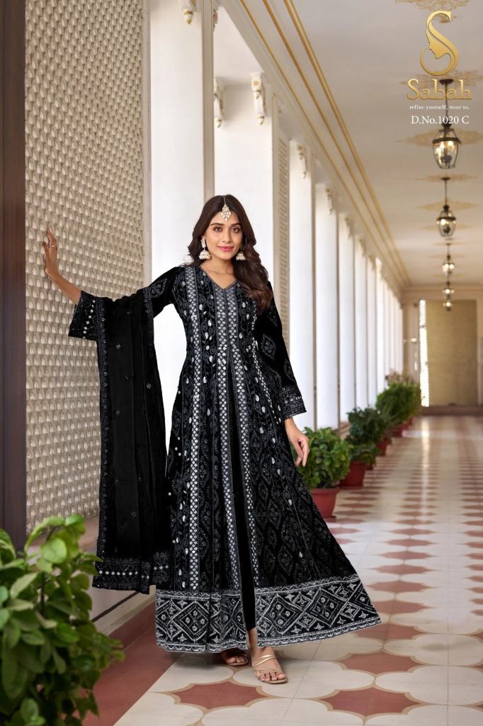 Sabah Ruhani Faux Georgette Designer Salwar Suits