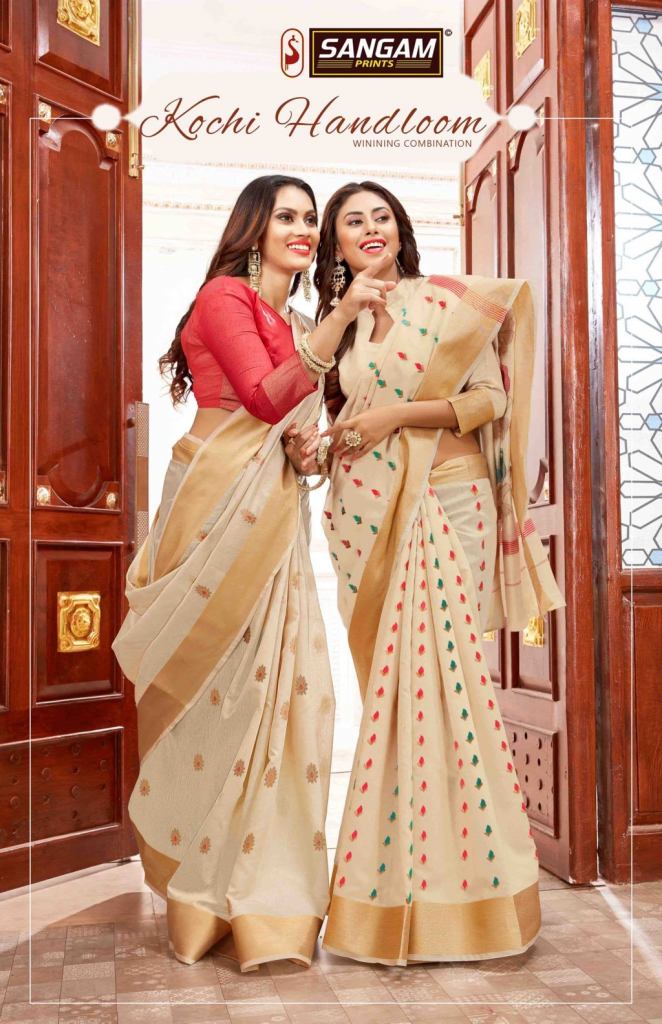Sangam Presents Kochi Handloom Designer Sarees