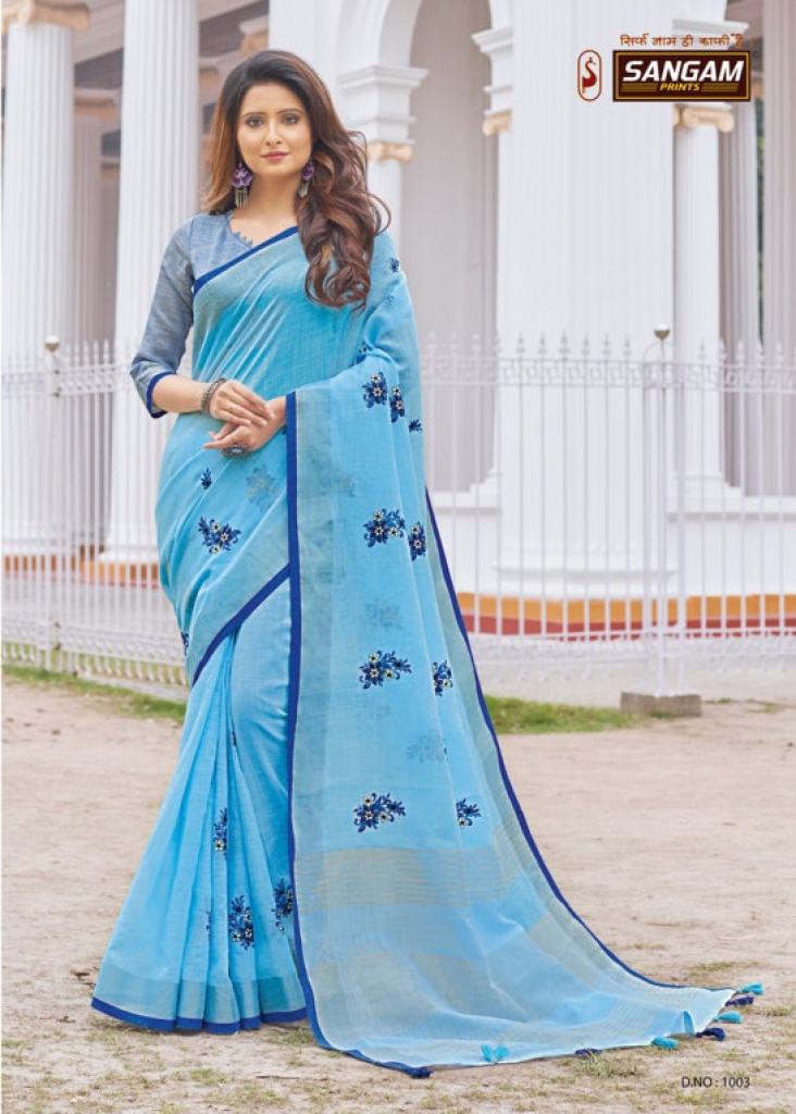 Sangam presents  Amyra vol 3 Festive Wear  Saree Collection