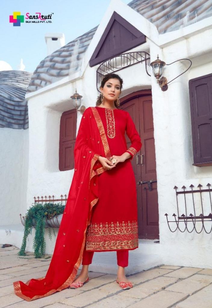 Sanskruti presents Kishna vol 4 Designer Dress Material