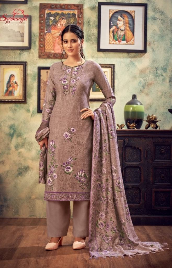 Sarmaaya Noori Premium Print Pashmina Dress Material Catalog 