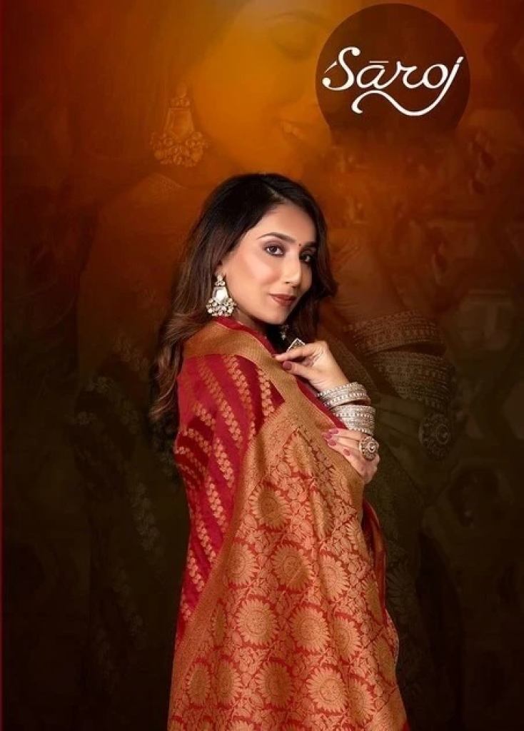 Saroj Madhubala Vol 3 Soft Organza Silk Festival Saree Collection 