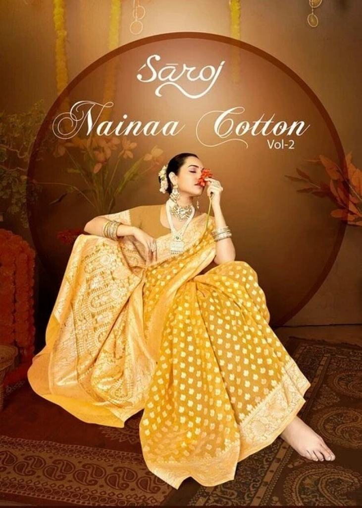 Saroj Nainaa Cotton Vol 2 Silk Classic Festival Saree Collection 