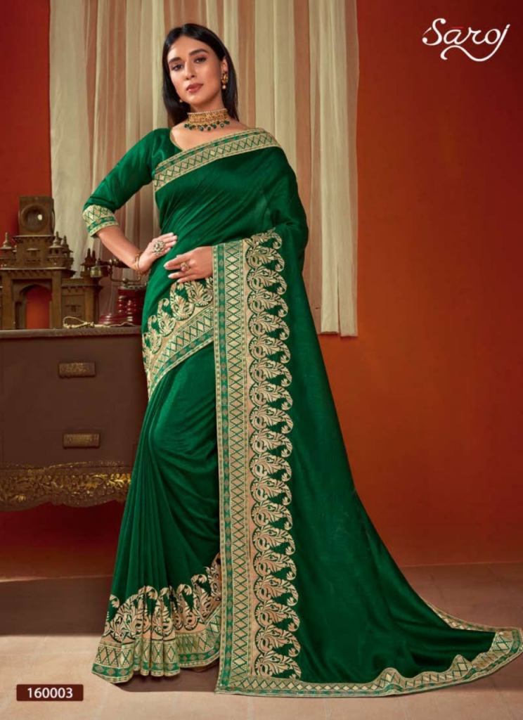 Saroj presents  Roopvati Festive Wear Silk Sarees Collection
