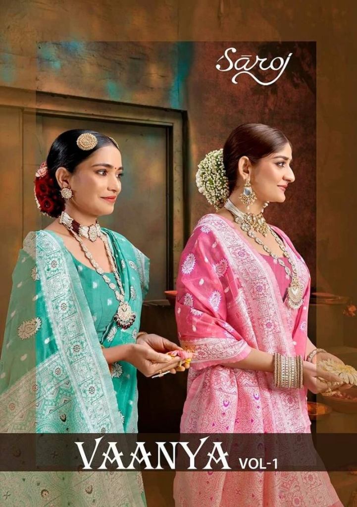 Saroj Vaanya Vol 4 Soft Cotton Silk Saree Collection