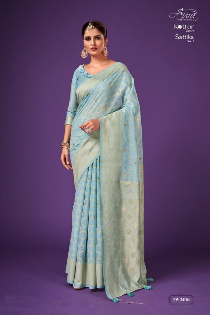 Sattika Vol 7 cotton silk Designer saree collection