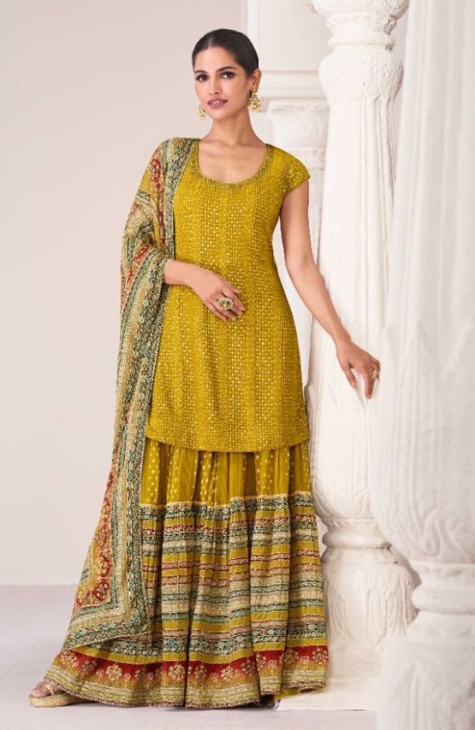Sayuri Sharara Traditional Wear Premium Silk Salwar Suits Collection