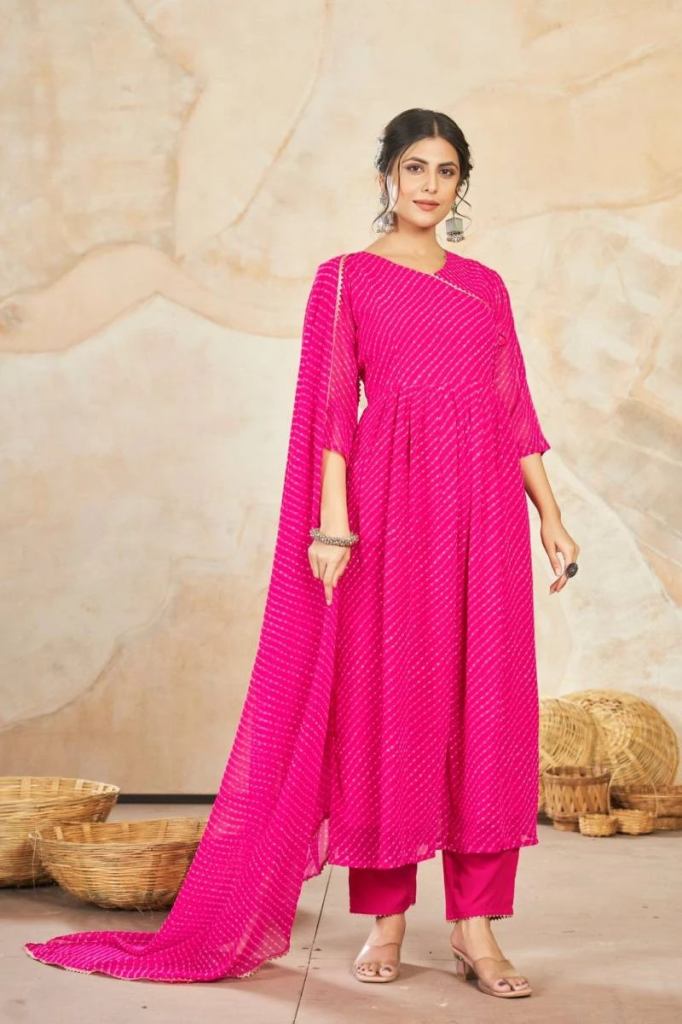 Seamore 230  Pink Beautiful Georgette Ready Made Suit 