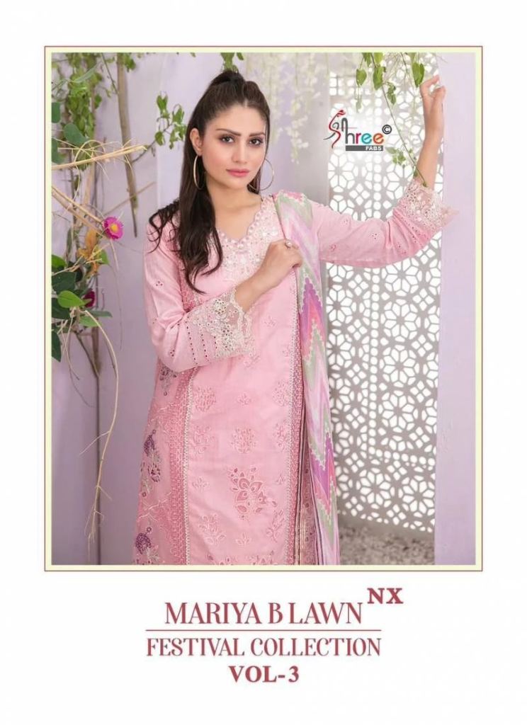Shree Mariya B Lawn Festival Vol 3 Nx  Pakistani Suits