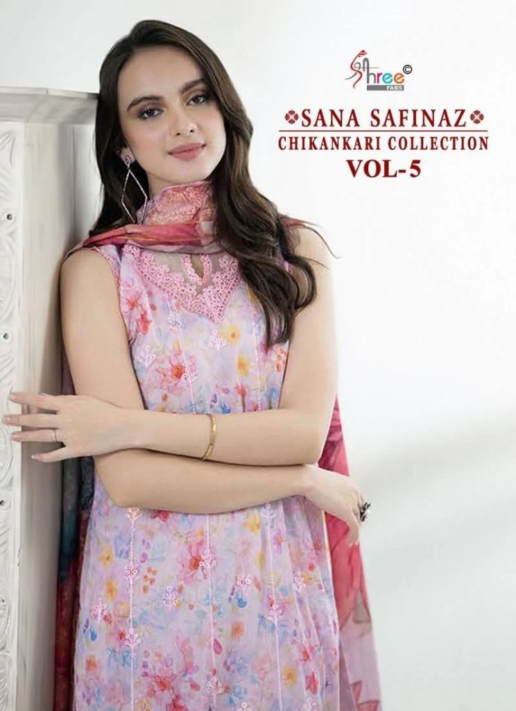 Shree Sana Safinaz Chikankari Vol 5 Salwar Suit