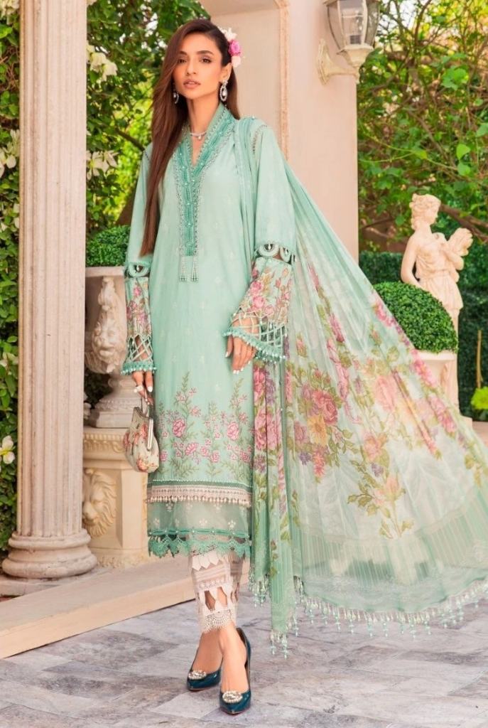 Taj 460 And 461 Chiffon Dupatta Pakistani Salwar Suits