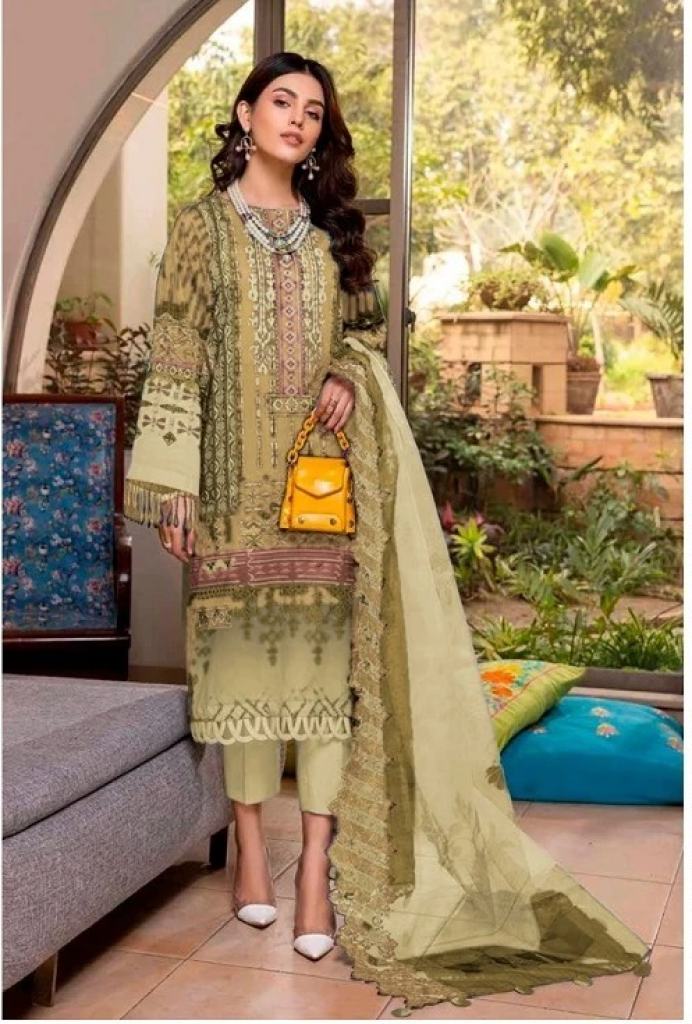 Taj 480 And 481 Cotton Dupatta Pakistani Salwar Suits