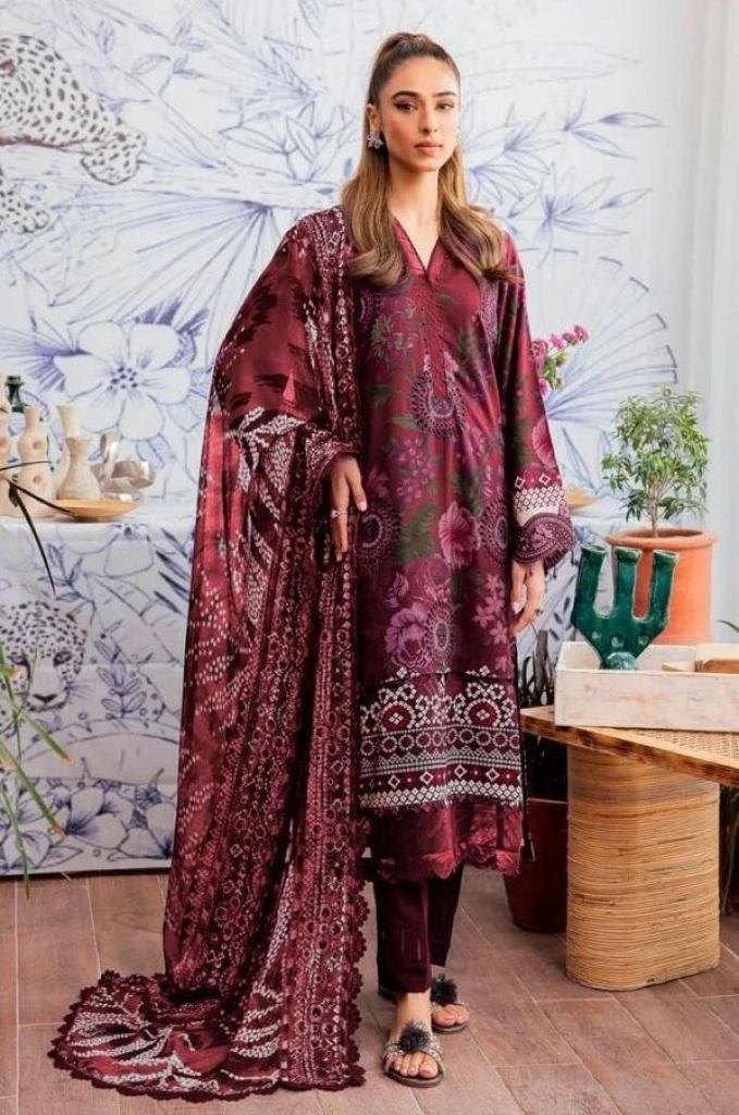 Taj 490 And 491 Latest Chiffon Dupatta Beautiful Design Pakistani Salwar Suits