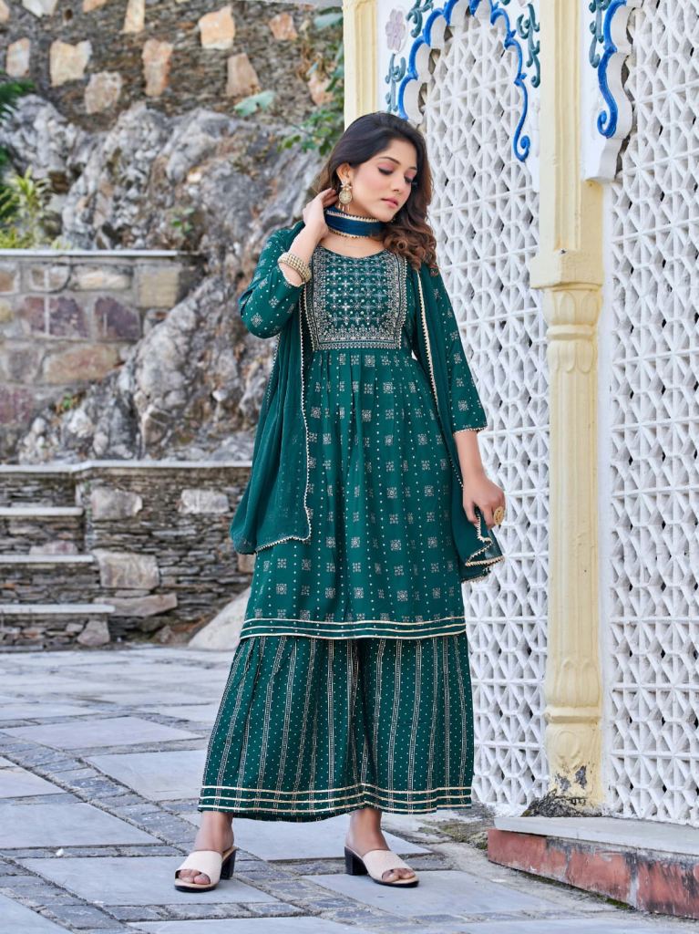 Tips And Tops Raashi Heavy Embroidery Readymade kurtis collection 