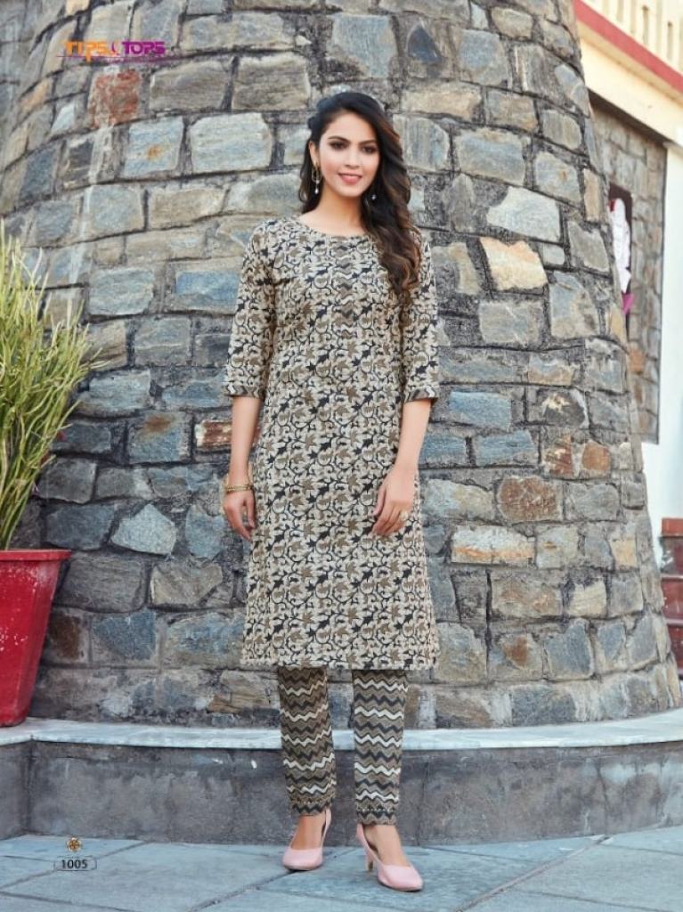 Tips & Tops Cotton Candy Catalog Festive Wear Cotton Kurti With Bottom 