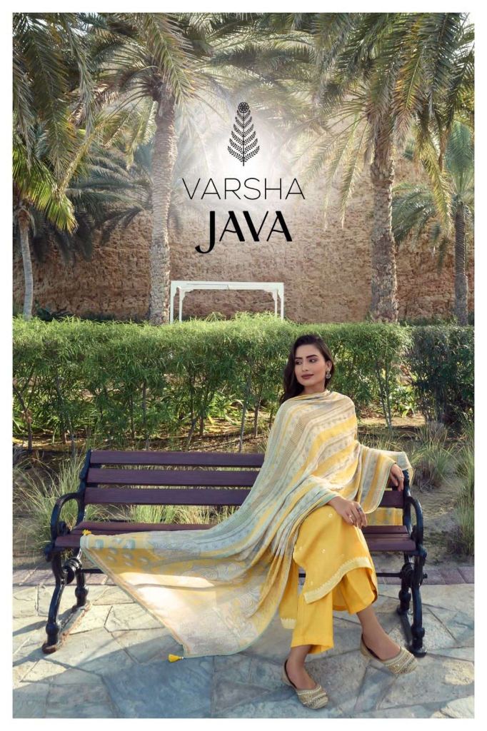 Varsha Java Designer Dress  Material collection 