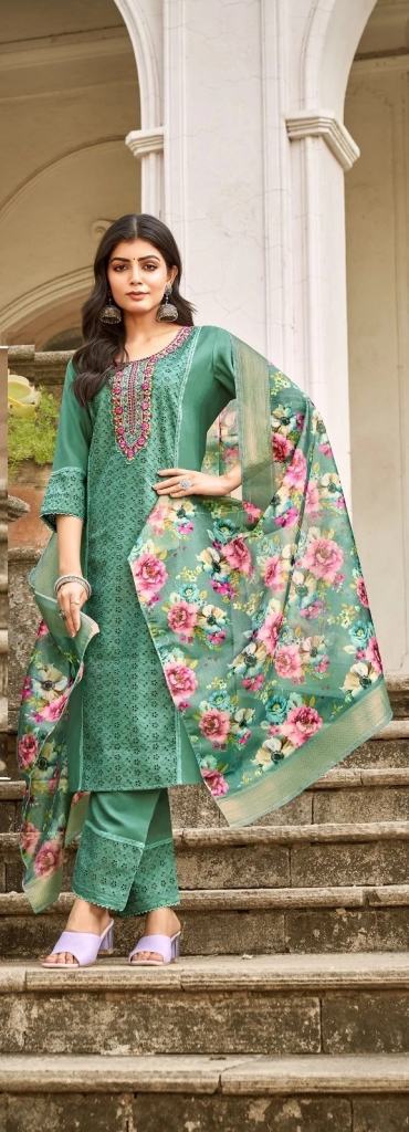 Vitara Parimala Roman Silk Stitched Festival Salwar Suit