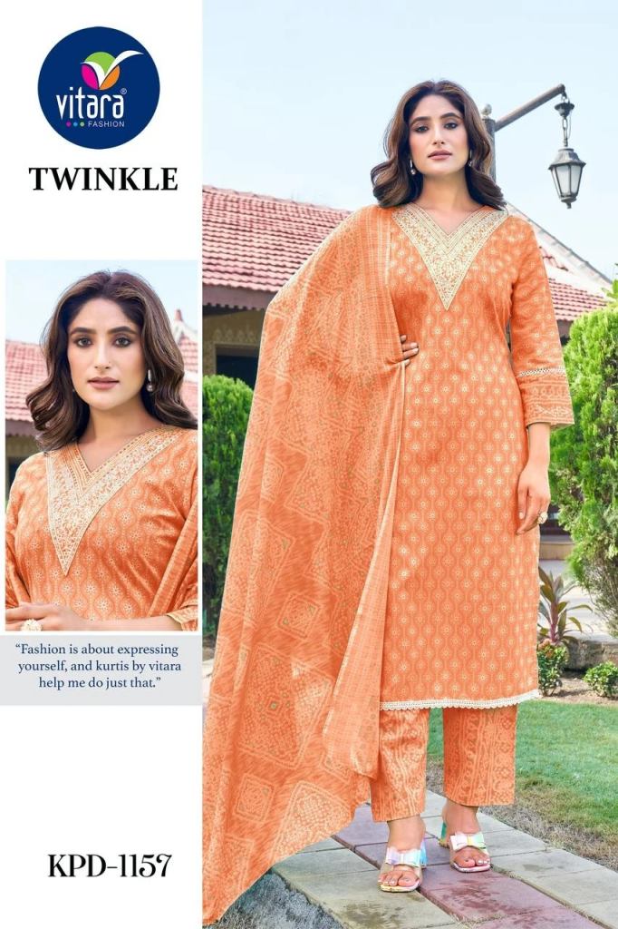 Vitara Twinkle Cotton Printed Casual Wear Salwar Suit 