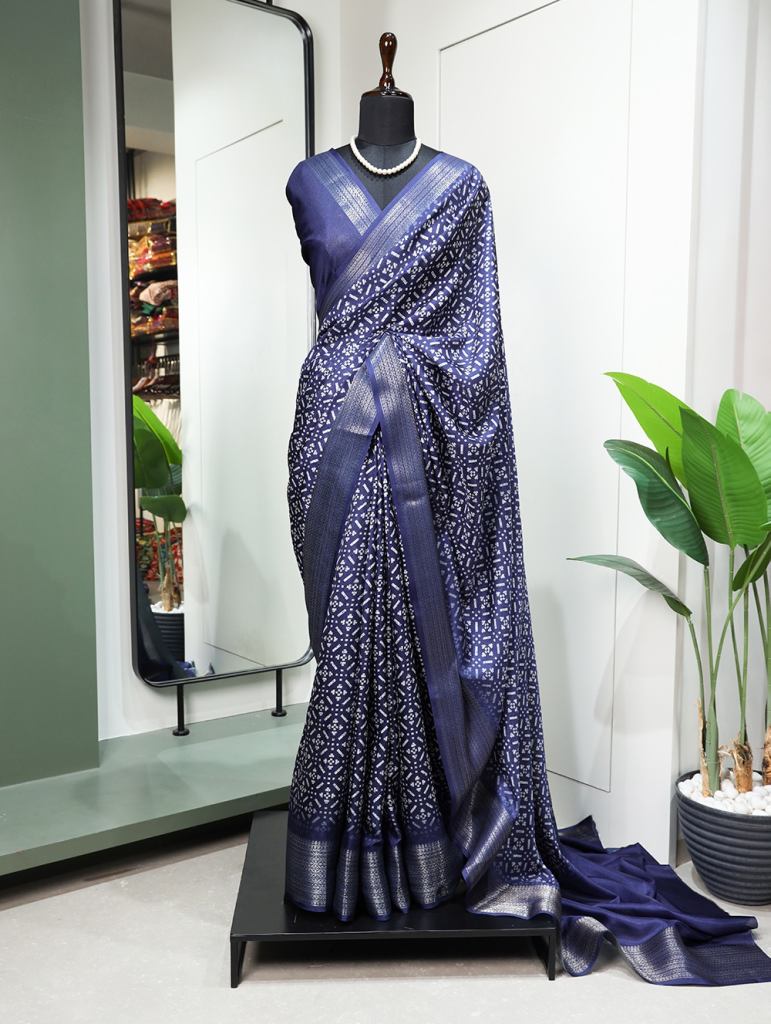 YNF 7017 Dola Silk Printed Designer Saree Collection