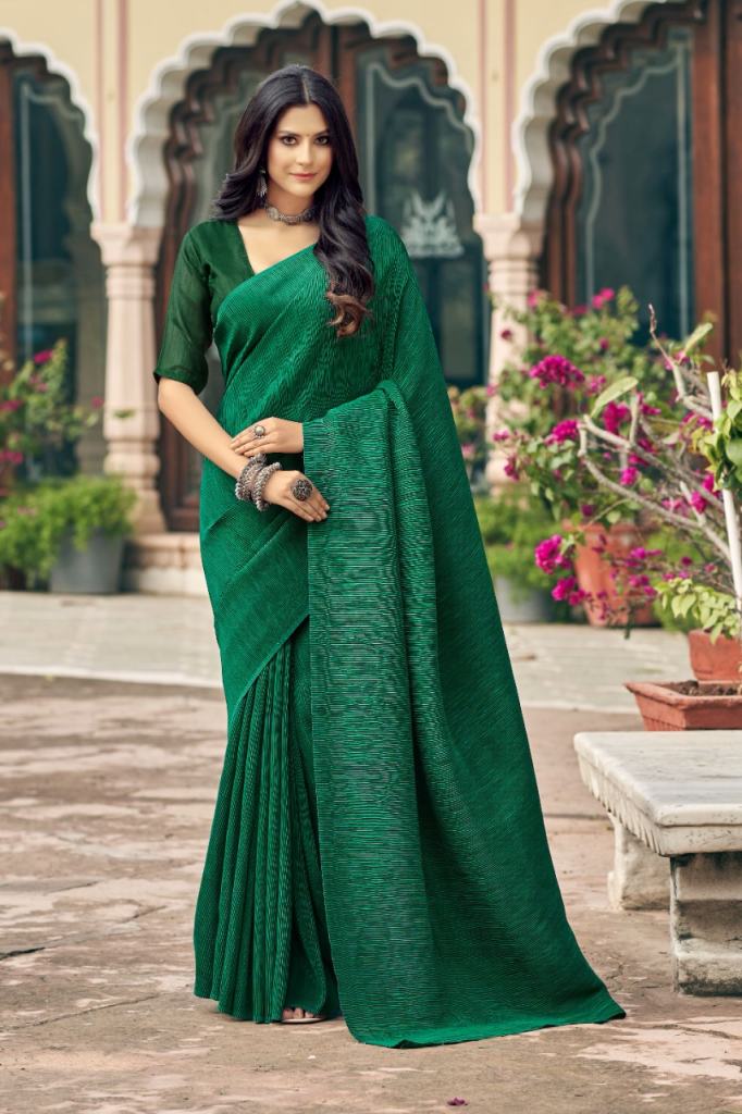 Ynf Pleated silk Latest silk designer Saree Collection