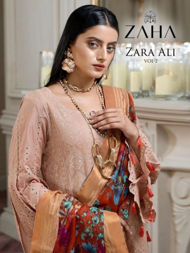 Zaha Zara Ali Vol 2 Designer Pakistani Suit Collection