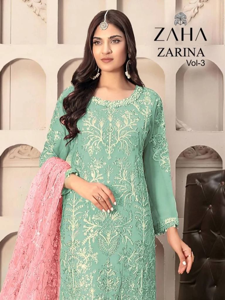Zaha Zarina Vol 3 Faux Georgette Pakistani Salwar Kameez