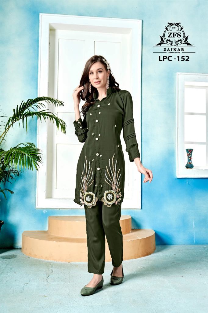 Zainab Fashion Studio Lpc 152 Western Wear Co Ord Set