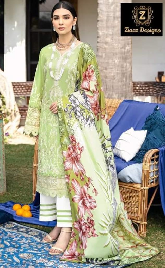 Ziaaz Aliza Summer 270 And 271 Cambric Cotton Pakistani Suits