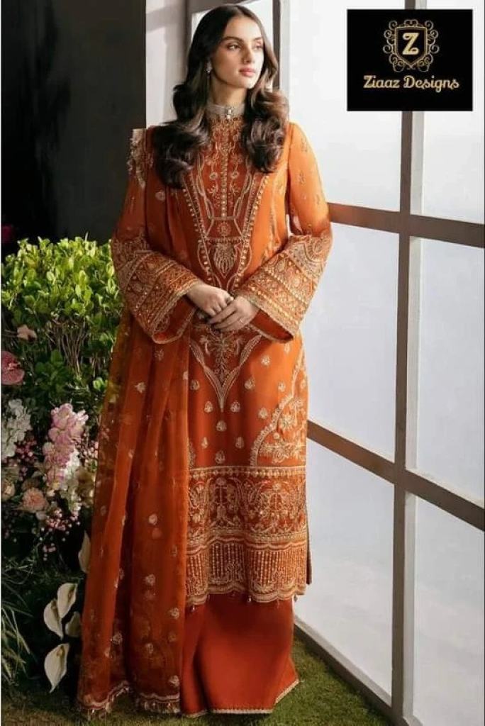 Ziaaz Designs 365 Semi Stitched Georgette Salwar Suits