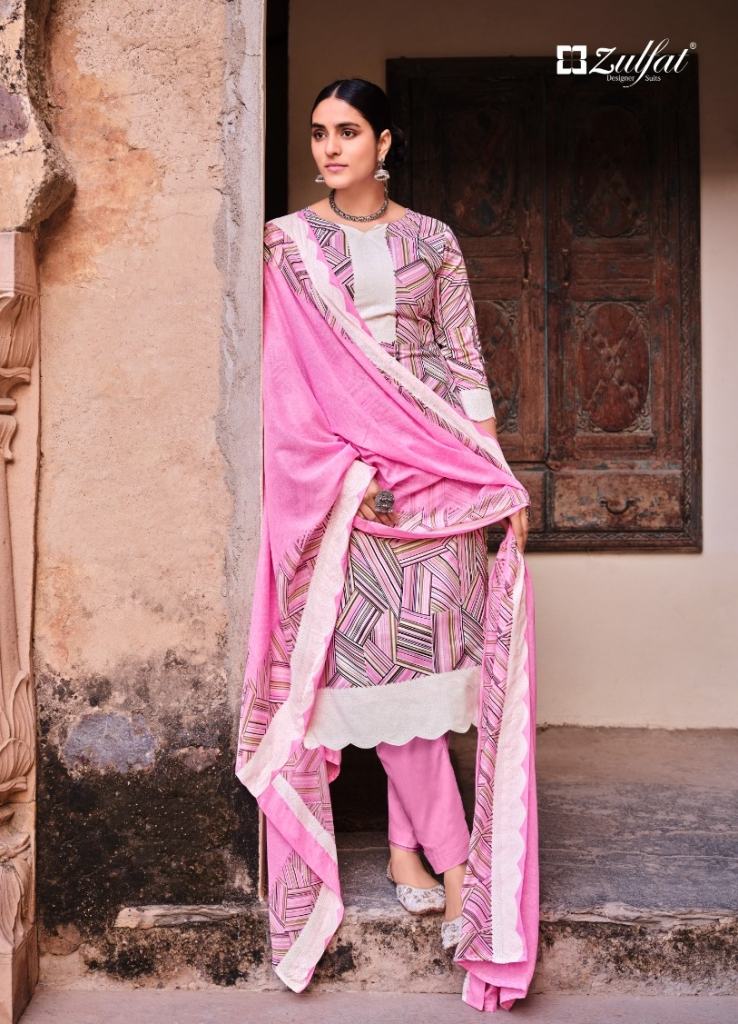 Zulfat Dinaaz Exclusive Designer Dress Material Collection