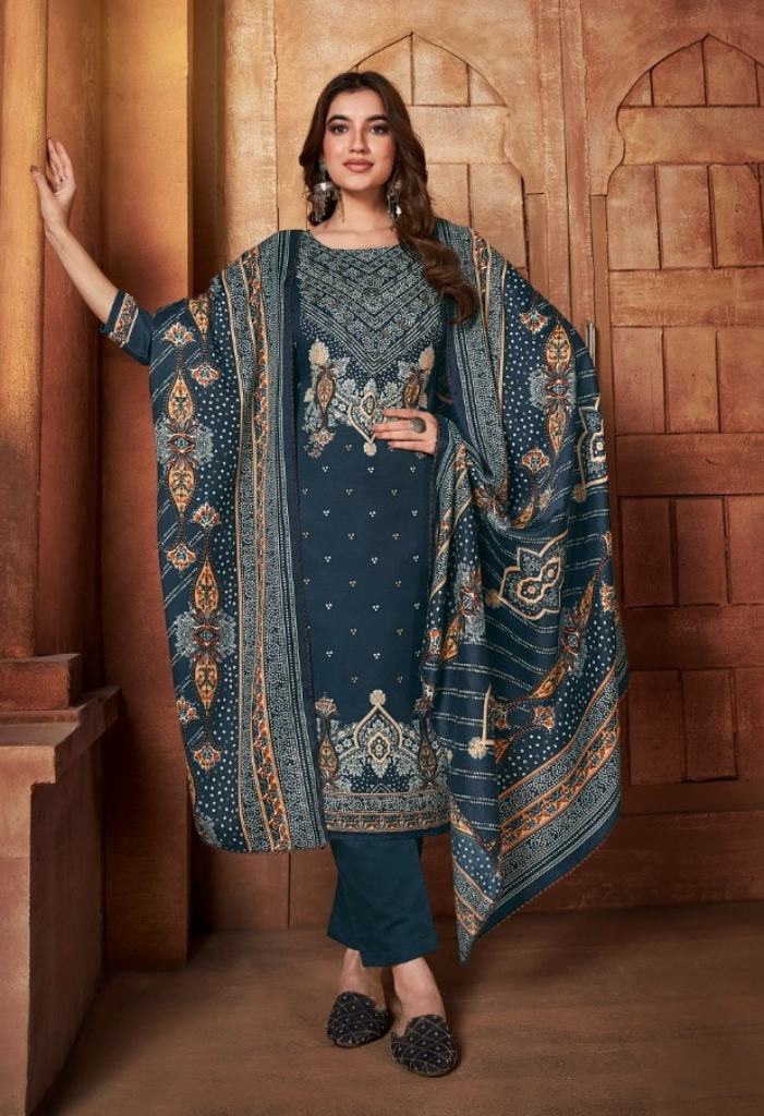 Zulfat Riyana Exclusive Woolen Pashmina Dress Material Collection