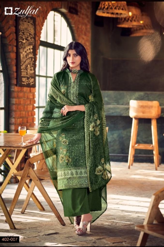Zulfat Sandhya  catalog Exclusive  cotton printed Designer Dress Materials