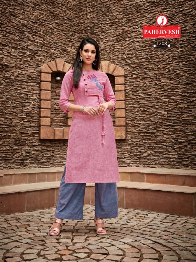 Pahervesh Paresent Chahat - Designers Runnung Wear Kurtis With Bottom Collection