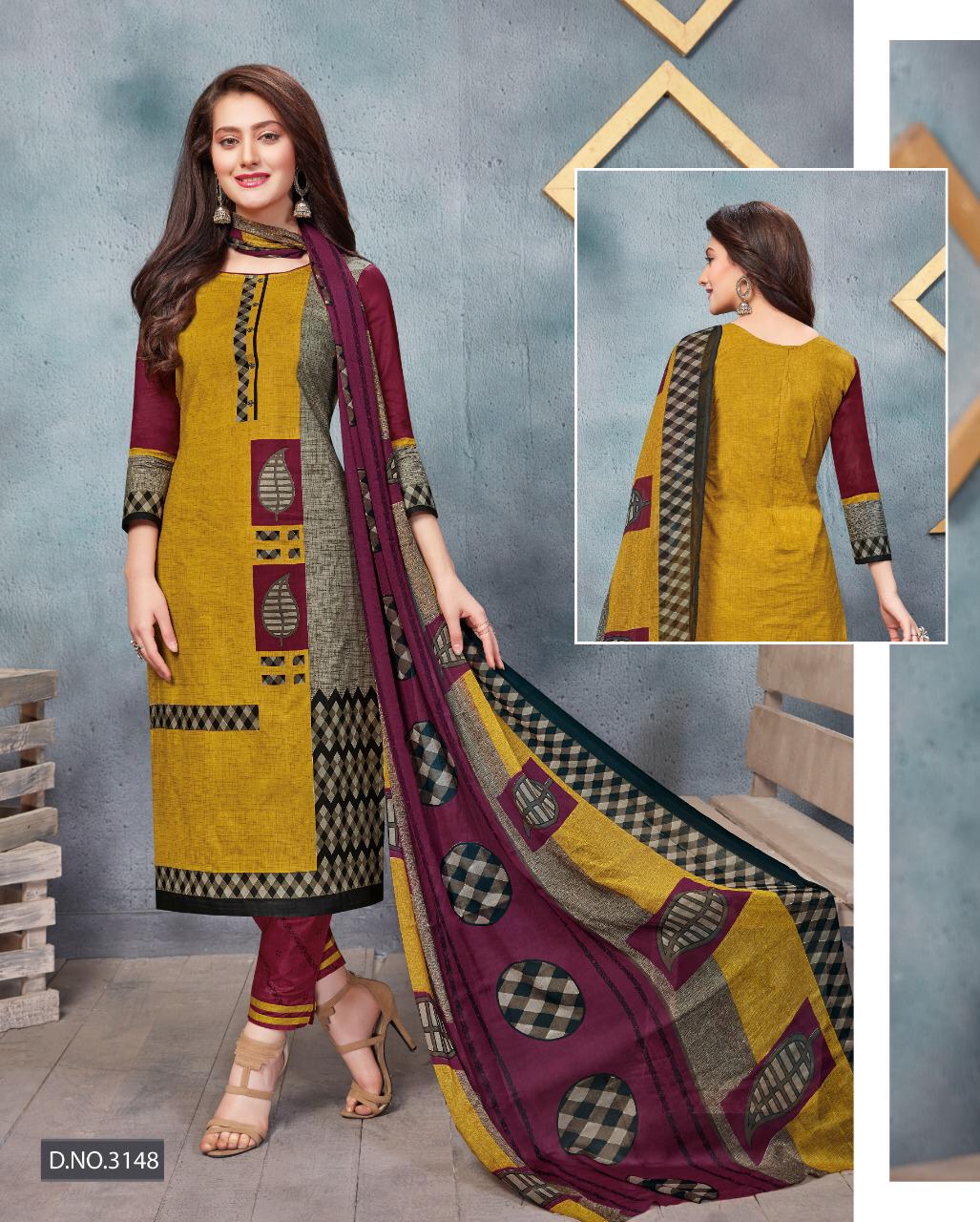 Arabella vol 14 by balaji cotton punjabi dress materials 