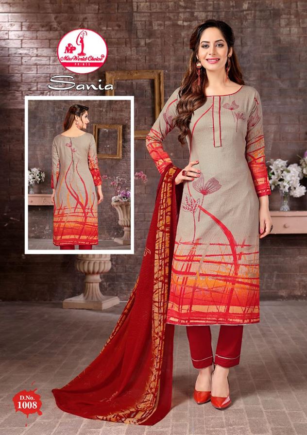 Saniya Vol 1 By Miss World Printed Cotton Dress Material Collection