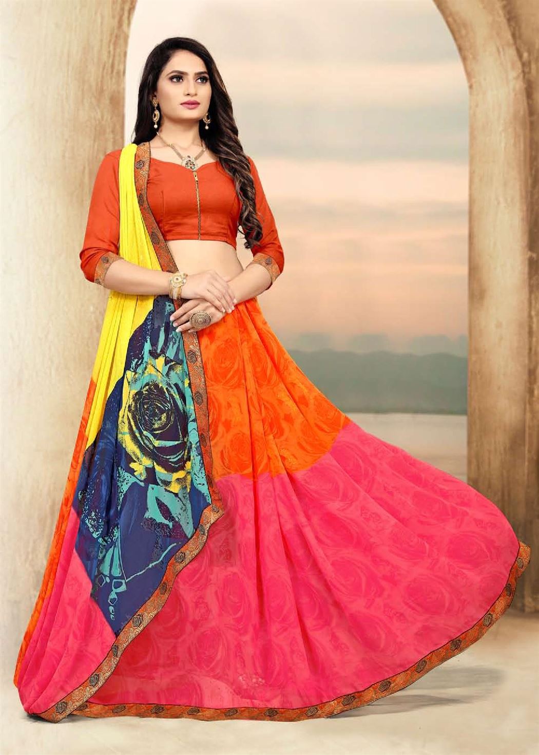 Sarita  Weight less casual wear sarees catalogue