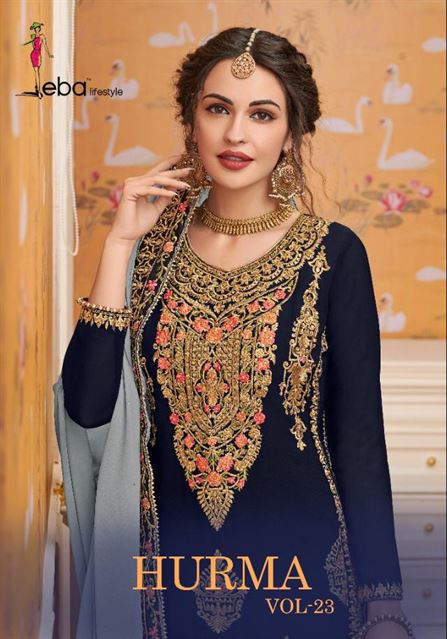   Eba present  Hurma Vol 23 Heavy Festival Wear Georgette Salwar Suits