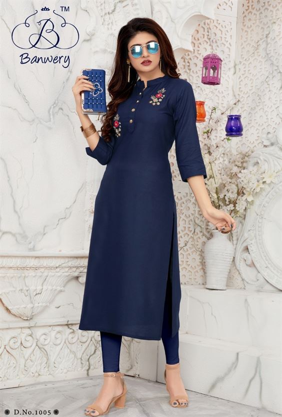  Banwery present Bella casual wear kurtis catalogue. 