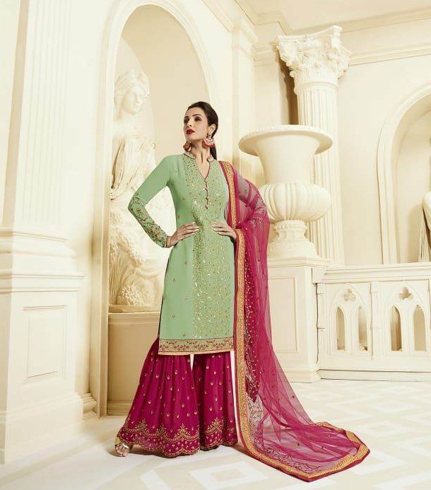 Sharara : Fiona-Maliaka Pakistani suit catalogue
