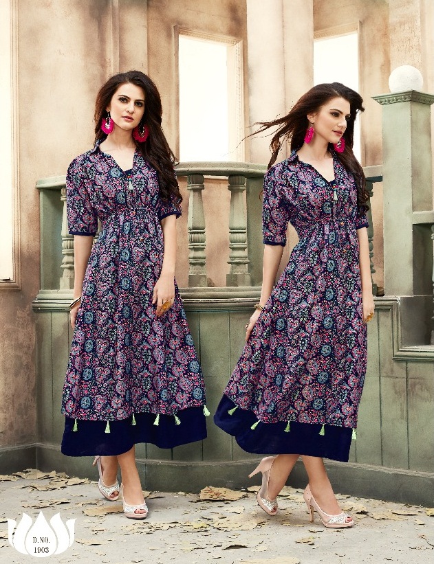 Candit : Veera Tex Designer Kurtis Catalogue