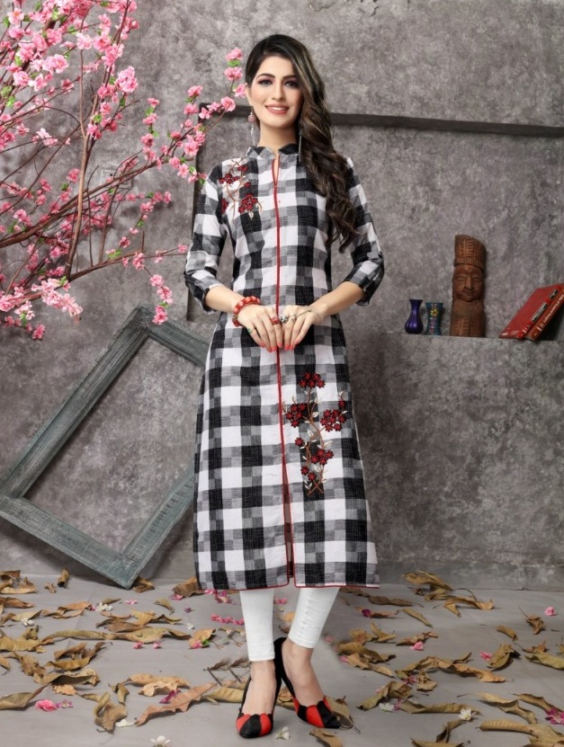 Checks :- Casual Kurtis Catalogue