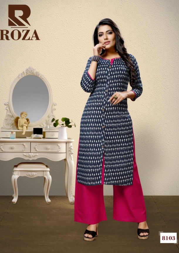 Roza Raashi Casual wear Kurtis Catalogue