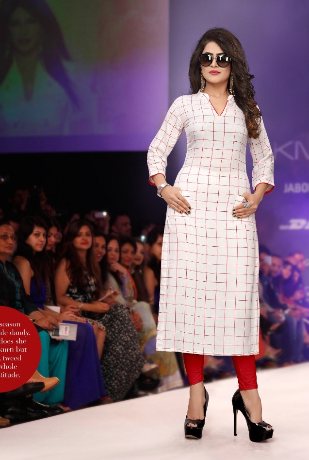 Checked Alishka Fashion Casual Kurtis Set