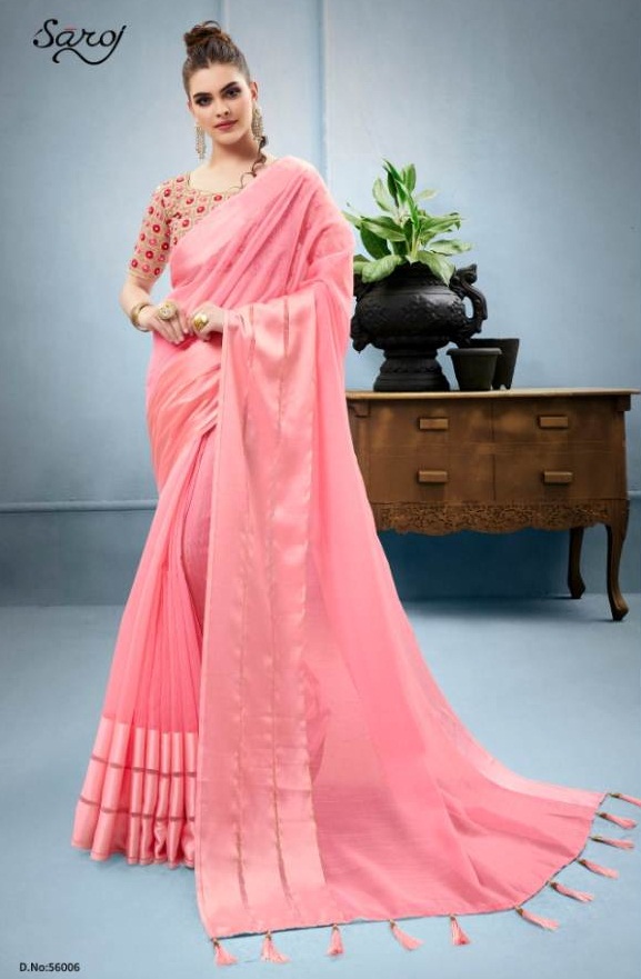 Premium Silk Saroj Traditional Saree Set