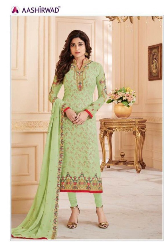 Alisha  Aashirwad  chudidar  salwar suit set 