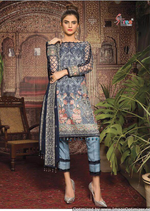 Gulal Embroidered pakistani salwar suit set 