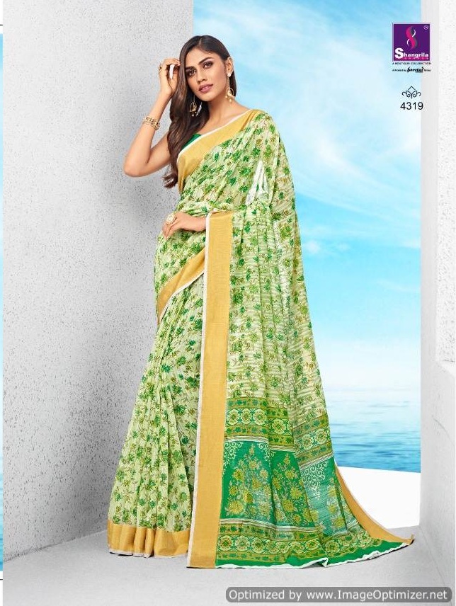 Sakshi Cotton shangrila designer saree catalogue 