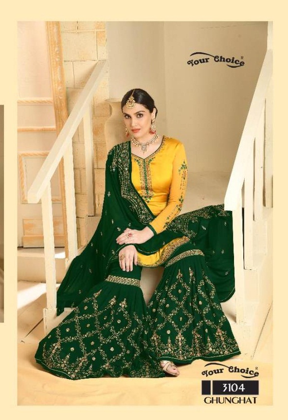 Ghunghat your choice palazzo suit catalogue 